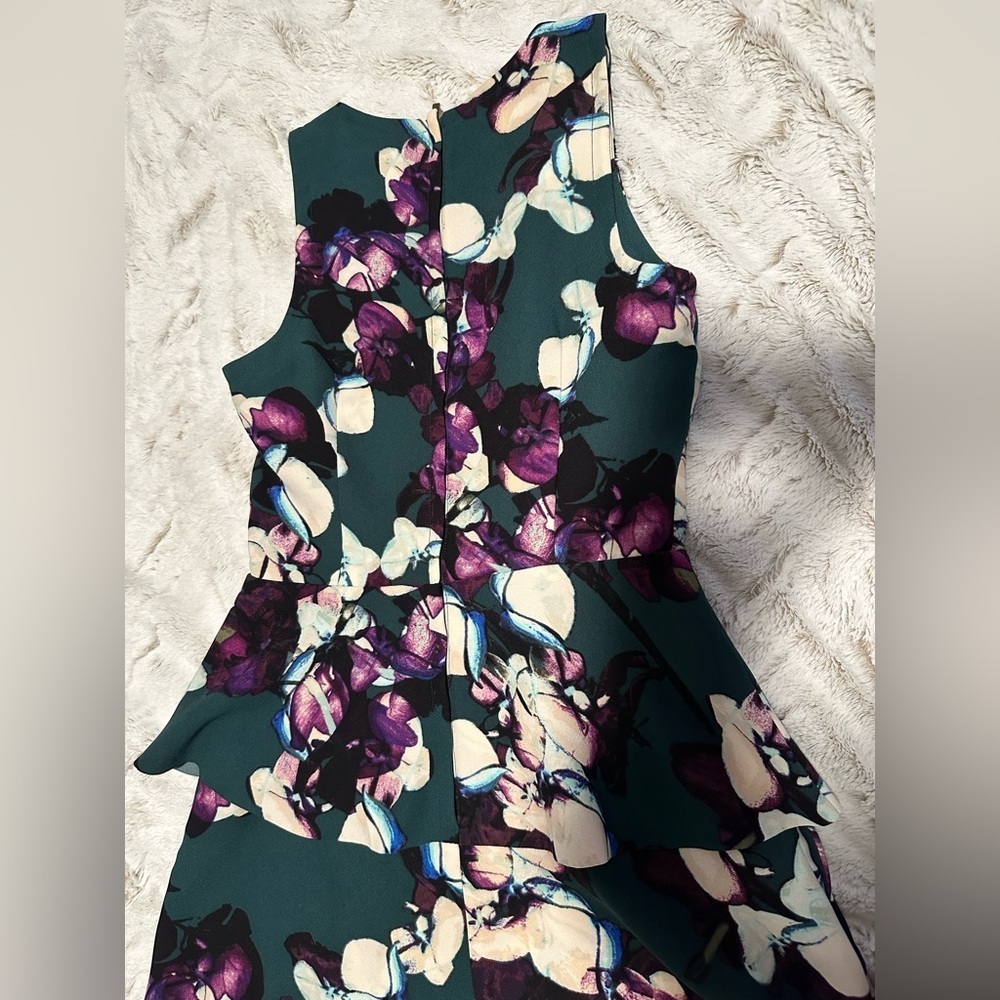 Banana Republic Deep Hunter Floral Peplum Dress - Picture 11 of 15